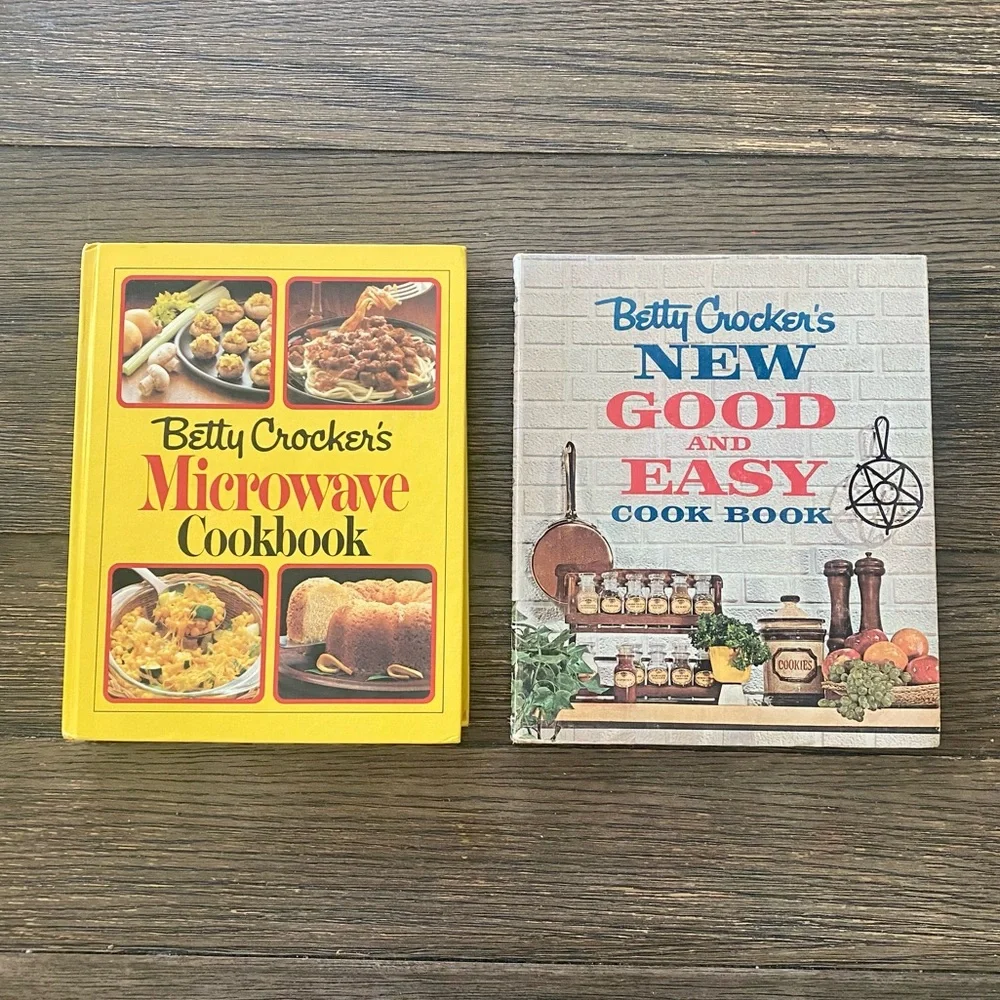 Vintage Betty Crocker Cookbook Bundle 2 Books Recipes Cooking Baking Collection